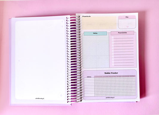 Planner flor lila