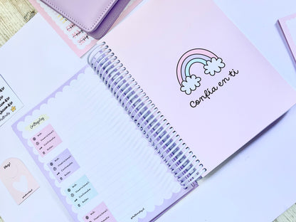 Agenda Flor lila(PREVENTA)