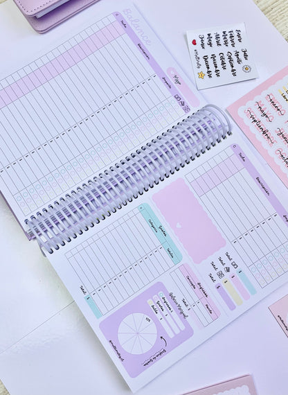 Agenda Flor lila(PREVENTA)